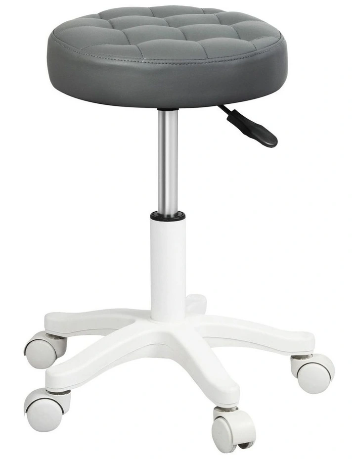 Swivel Stool Rolling Bar Stools Chair in Grey image 1