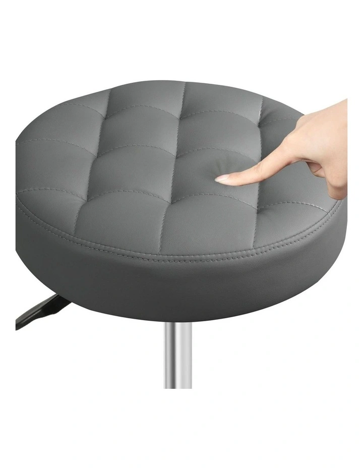 Swivel Stool Rolling Bar Stools Chair in Grey image 5