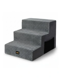 3 Steps Pet Stairs in Grey
