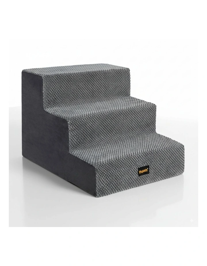 3 Steps Pet Stairs in Grey image 6