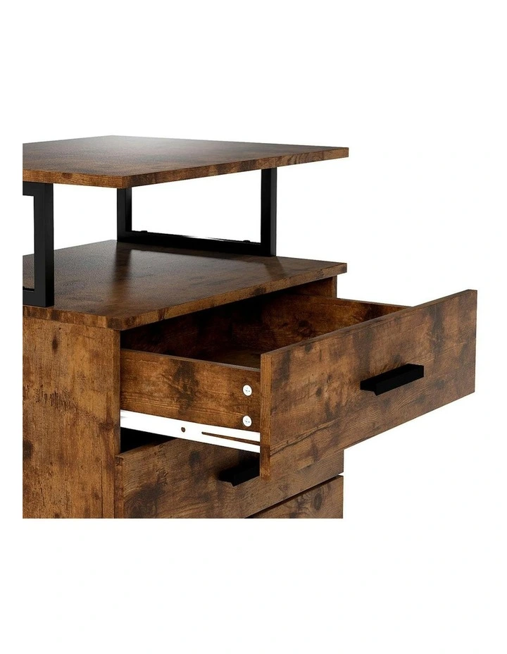 Mobile File Cabinet in Brown image 6