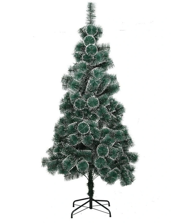 Outdoor Decor Snow Flocked Artificial Christmas Tree 2.1M in Green image 1