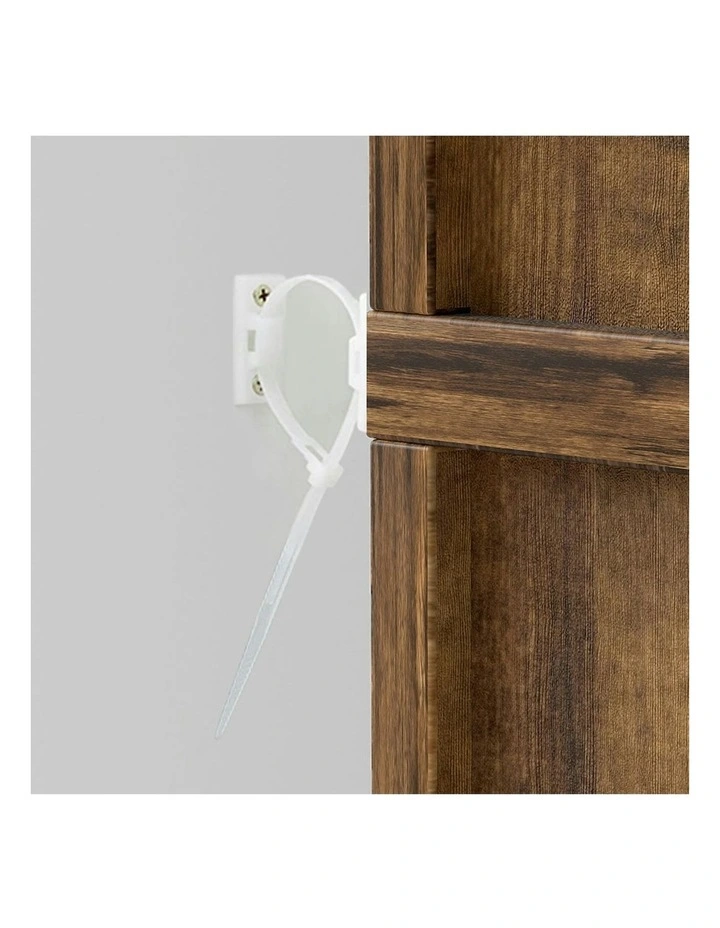 Storage Shelves Bookcase Display Unit Organizer Cabinet 6 Tier Book Shelf in Brown image 6