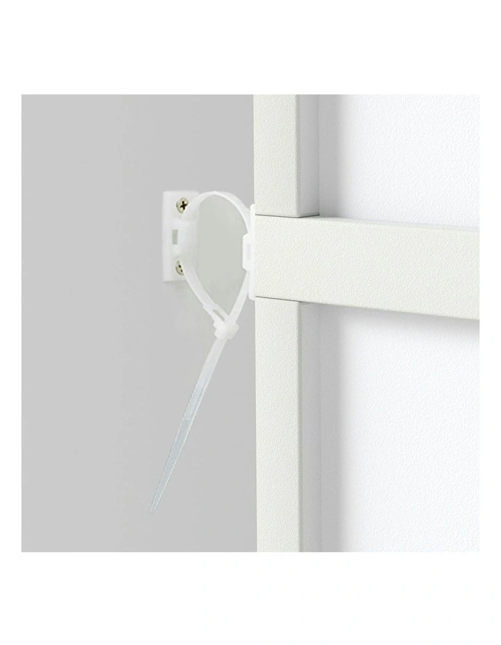 Slim 6 Tier Bookshelf Narrow Bookcase Storage Shelf Organizer Unit in White image 6