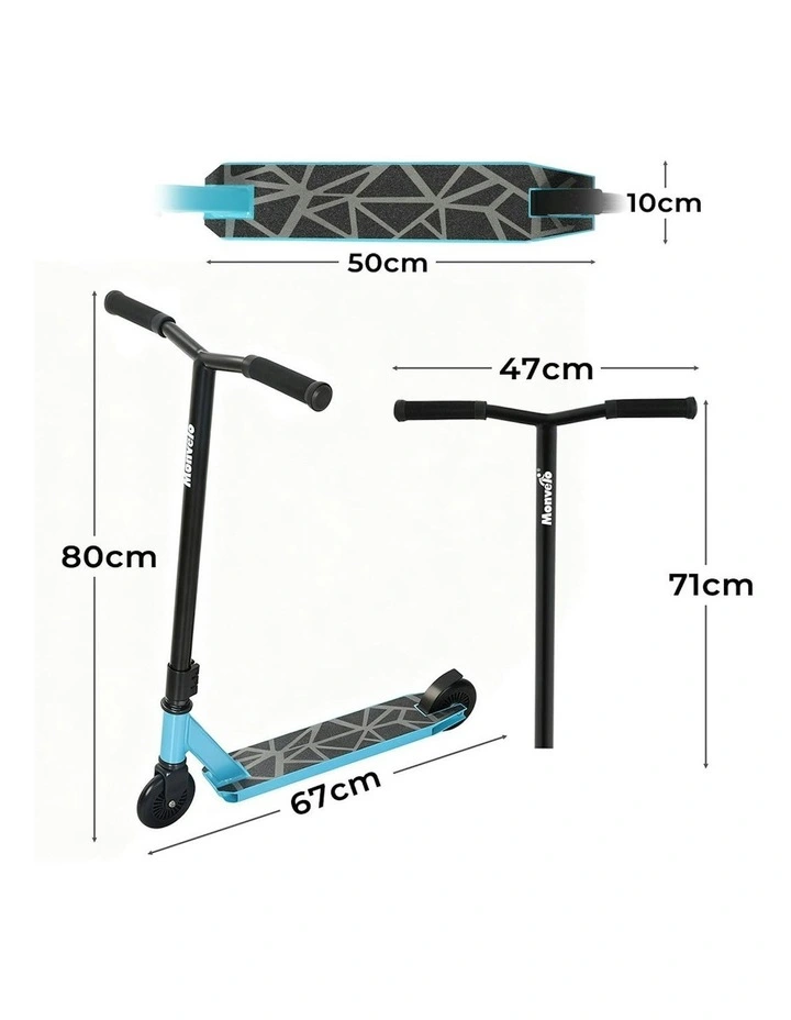 Stunt Scooter for 8 360 Freestyle Trick Scooter Max 100kg in Black/Blue image 3