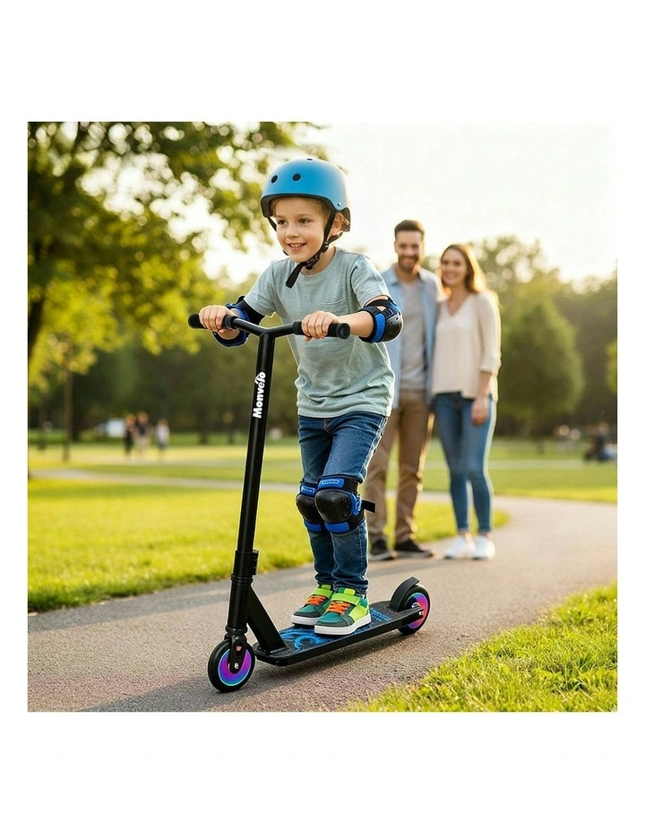 Monvelo Stunt Scooter 360Freestyle Trick Portable Scooter in Black image 7