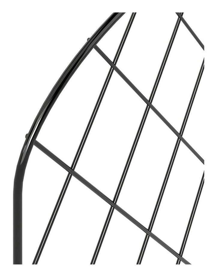 Steel Garden Border Fencer 10 Pcs in Black image 4