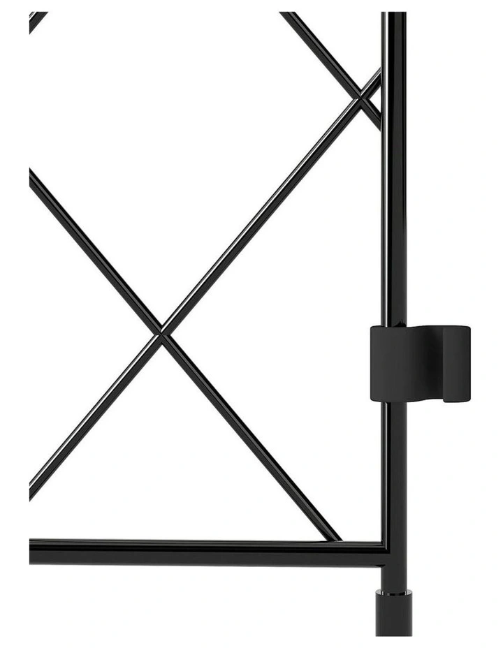 Steel Garden Border Fencer 10 Pcs in Black image 5