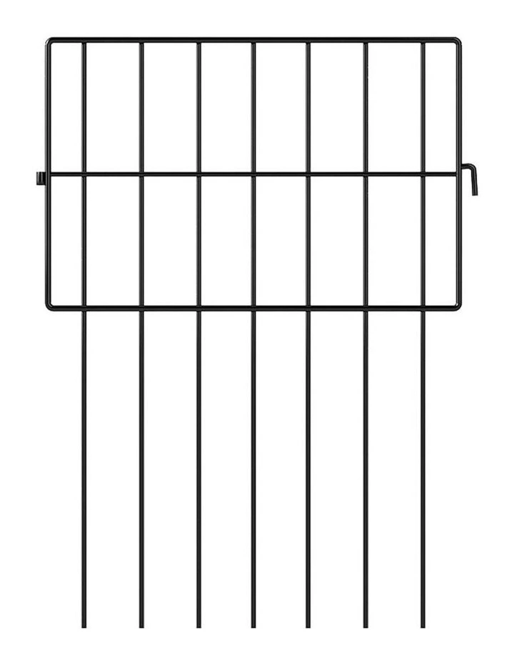 Rustproof Metal Wire Animal Barrier Flower Edging Garden Border Fence in Black image 2