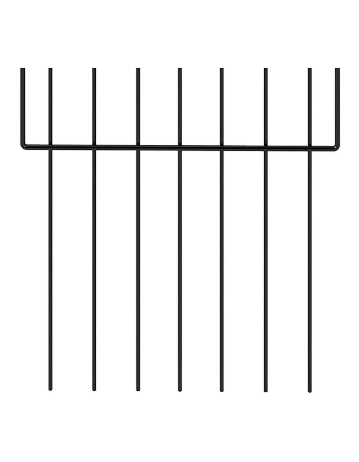 Rustproof Metal Wire Animal Barrier Flower Edging Garden Border Fence in Black image 5