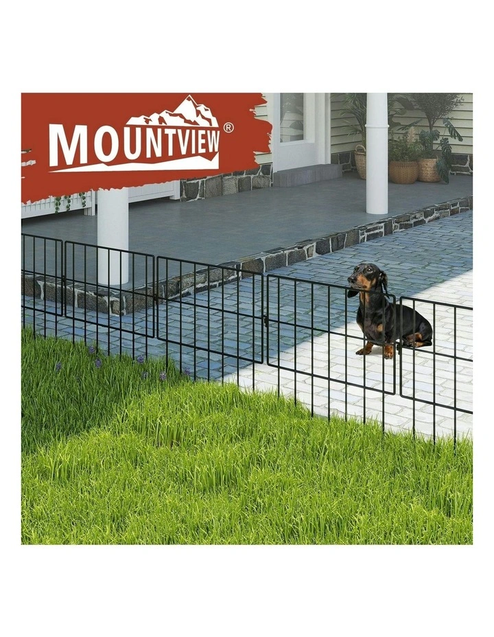 Rustproof Metal Wire Animal Barrier Flower Edging Garden Border Fence in Black image 7