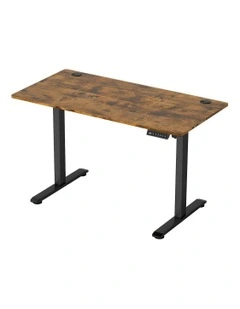 Height Adjustable Gaming Electric Standing Desk 120cm in Vintage Oak