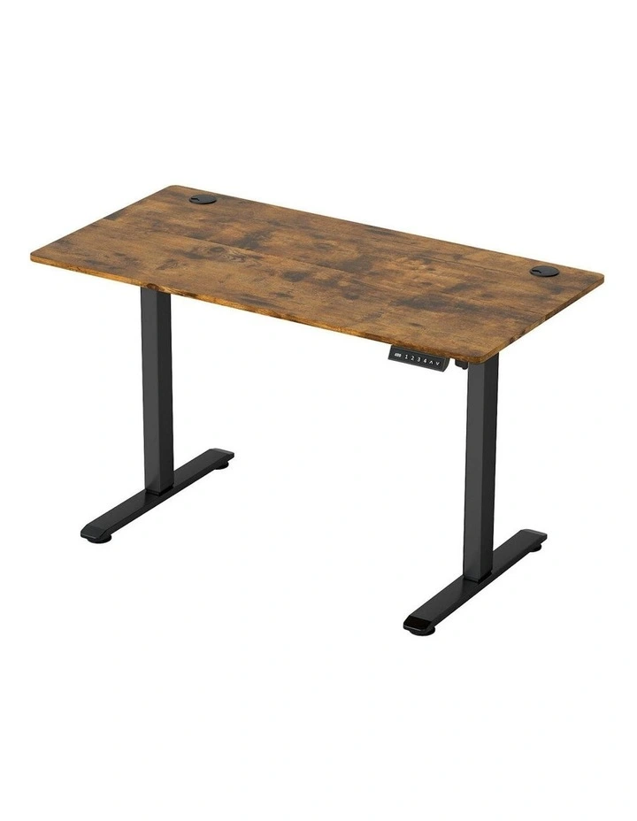 Height Adjustable Gaming Electric Standing Desk 120cm in Vintage Oak image 1