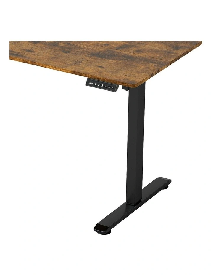 Height Adjustable Gaming Electric Standing Desk 120cm in Vintage Oak image 5