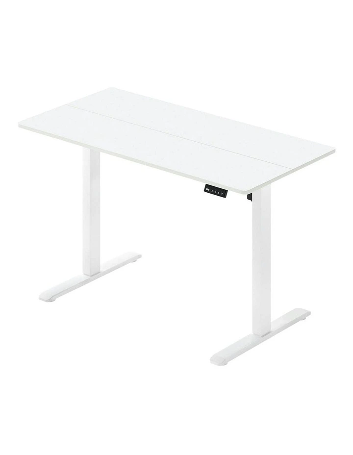Height Adjustable Gaming Electric Standing Desk 110cm in White image 1