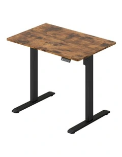 Height Adjustable Gaming Desk Home Office Electric Standing Desk 90cm in Brown