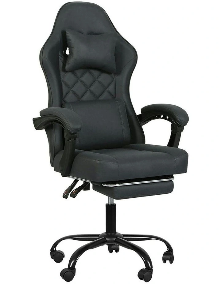 High Back Ergonomic Office Reclining Computer Gaming Chair in Grey image 1