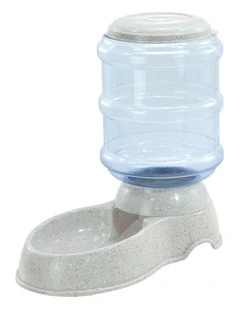 Gravity Food Waterer Automatic Pet Feeder and Water Dispenser Set 3.5L in Grey