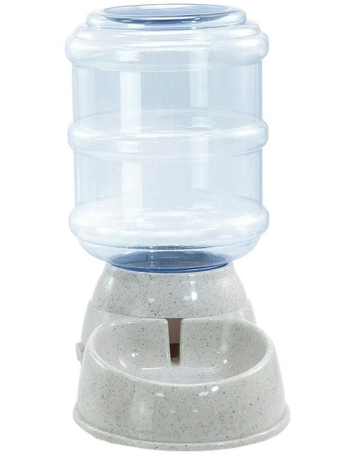 Gravity Food Waterer Pet Feeder & Water Dispenser Set 3.5L in Grey image 2