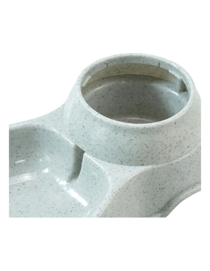 Gravity Food Waterer Pet Feeder & Water Dispenser Set 3.5L in Grey image 6