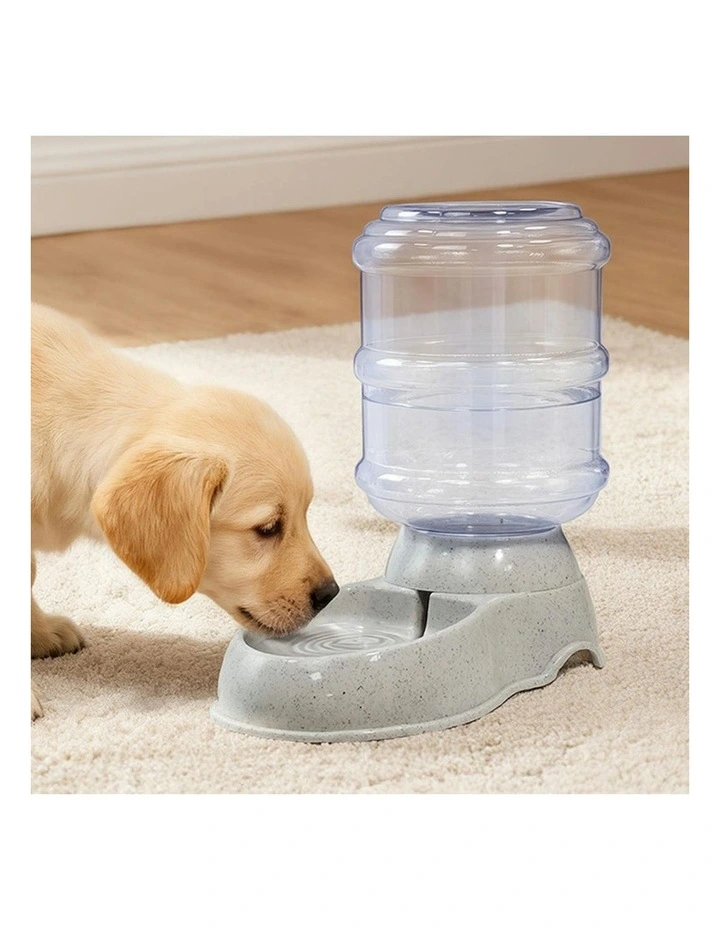 Gravity Food Waterer Pet Feeder & Water Dispenser Set 3.5L in Grey image 7