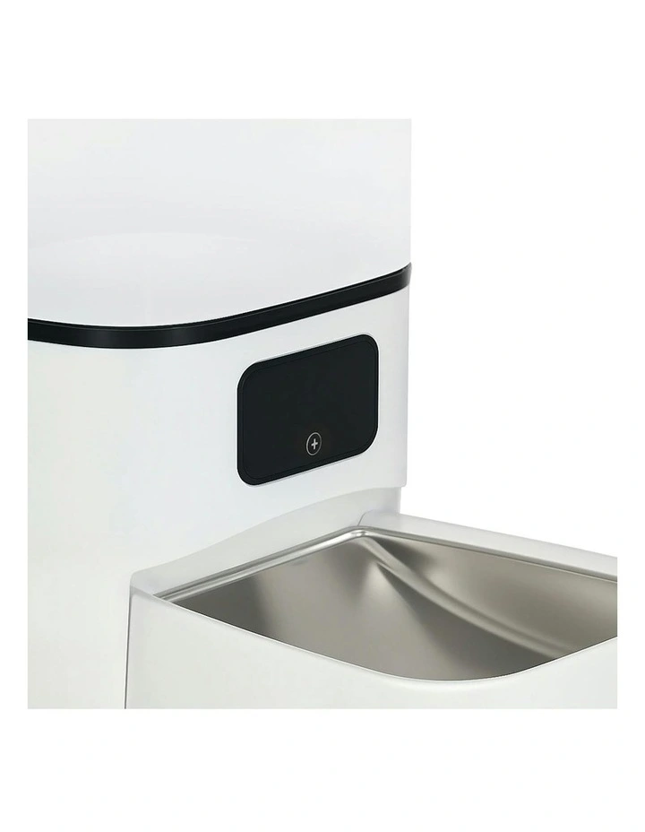 Automatic Pet Feeder Double Bowl Smart Food Dispenser Timer 6L in White image 4