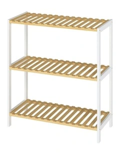 3 Tier Bamboo Storage Rack 66cm in Multi