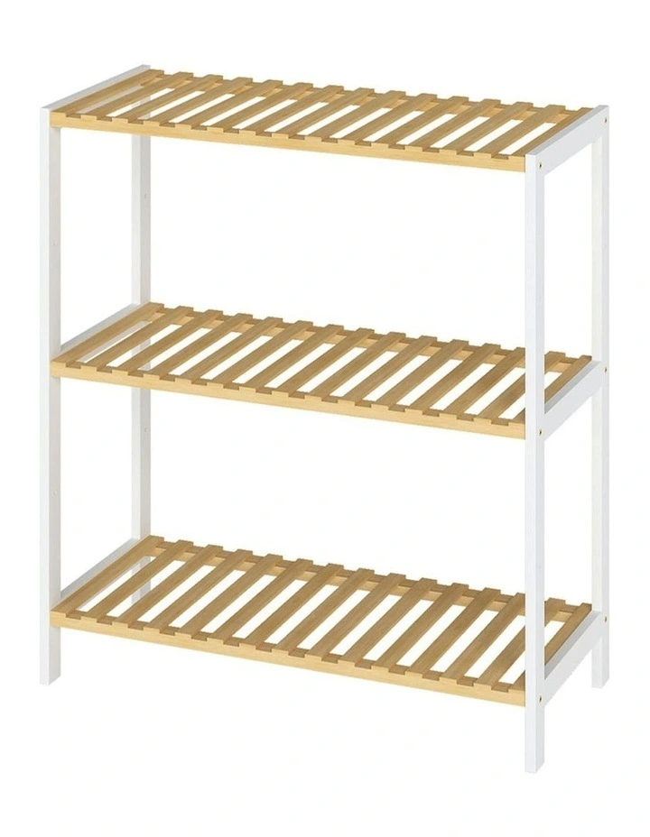 3 Tier Bamboo Storage Rack 66cm in Multi image 1