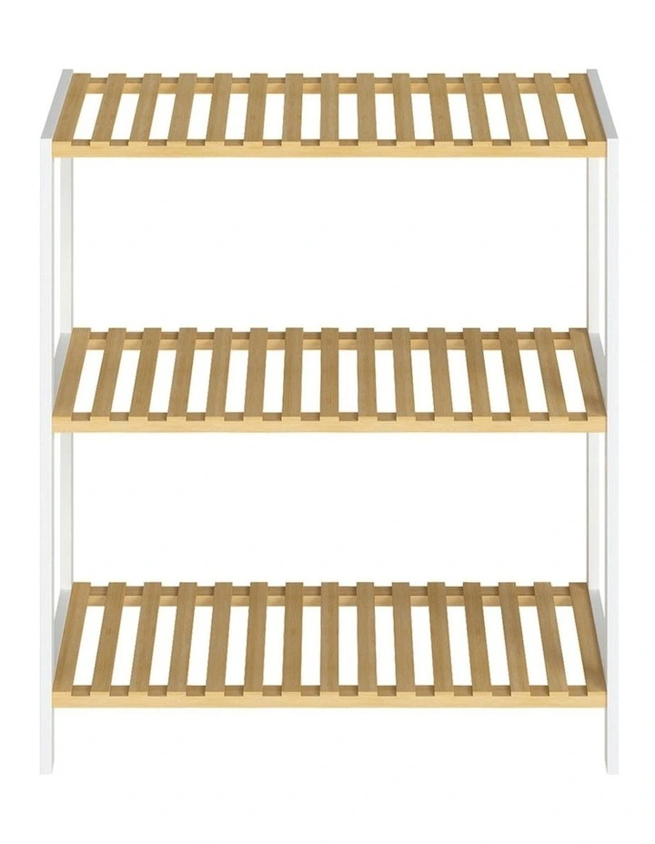 3 Tier Bamboo Storage Rack 66cm in Multi image 2