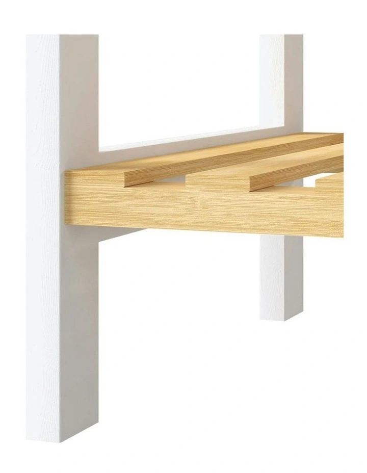 Bamboo Storage Rack 4 Tier 100cm in Multi image 5