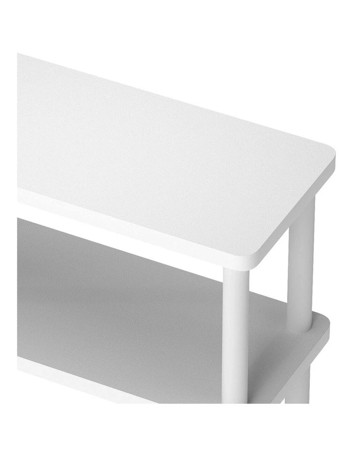 Side Table Bedside Table 3Tier in White image 4