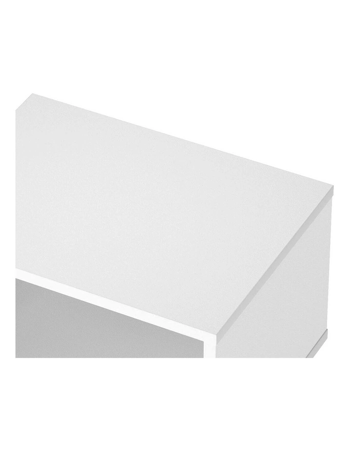 End Living Room Bedside Table 3Tier Storage in White image 4