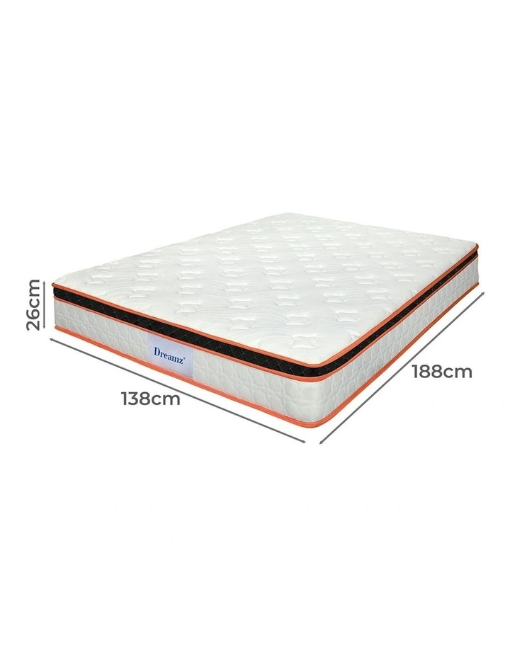 7 Zone Spring Mattress in White image 3