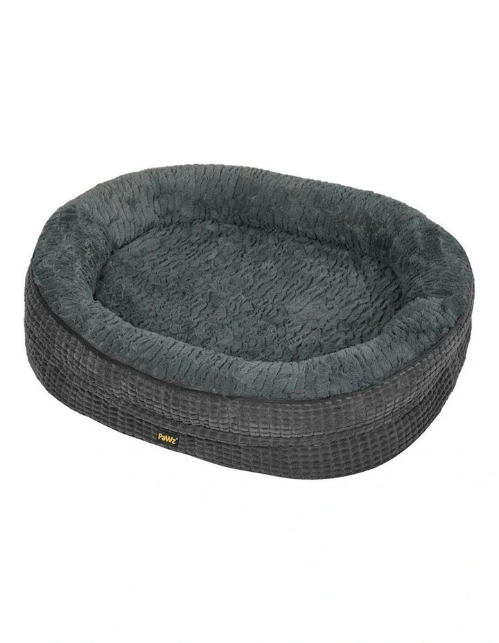 Orthopedic Plush Dog Bed Soft Washable Pet Bed Cosy Cushion XL Size in Grey image 1