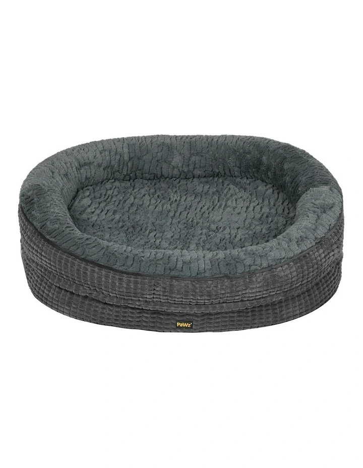 Orthopedic Plush Soft Washable Cosy Cushion Pet Bed XXL Size in Grey image 2