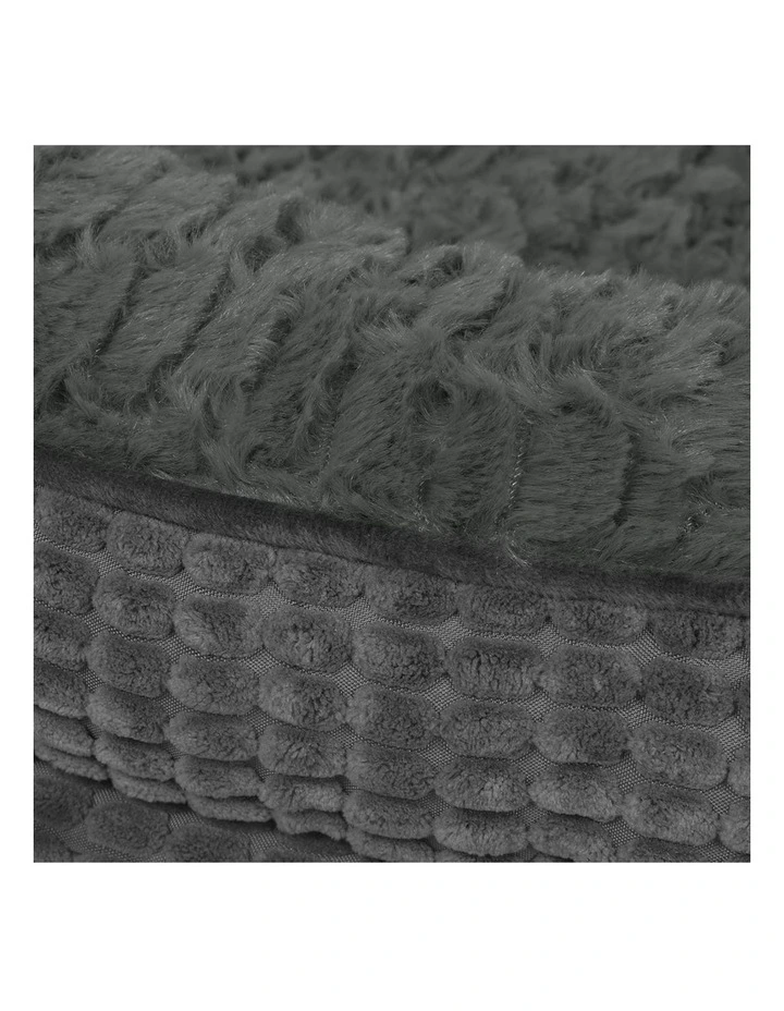 Orthopedic Plush Soft Washable Cosy Cushion Pet Bed XXL Size in Grey image 4
