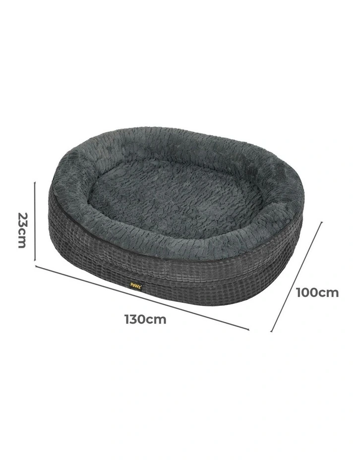 Orthopedic Plush Soft Washable Cosy Cushion Pet Bed XXXL Size in Grey image 3