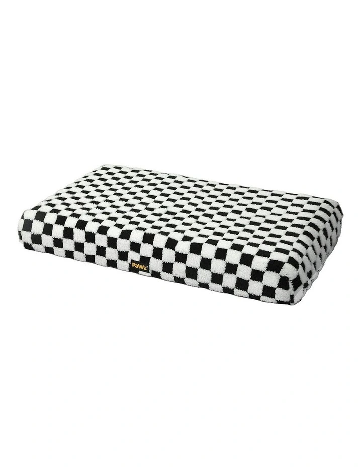 Orthopedic Bed Memory Foam Mattress Square Checkerboard Pet Mat S in Black image 1
