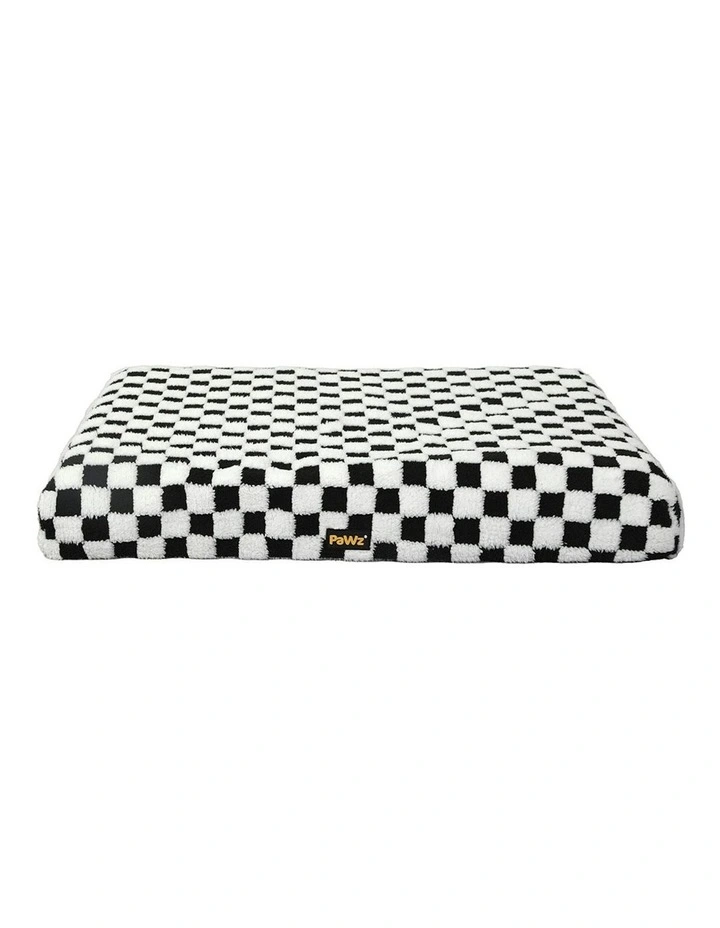 Orthopedic Bed Memory Foam Mattress Square Checkerboard Pet Mat S in Black image 2