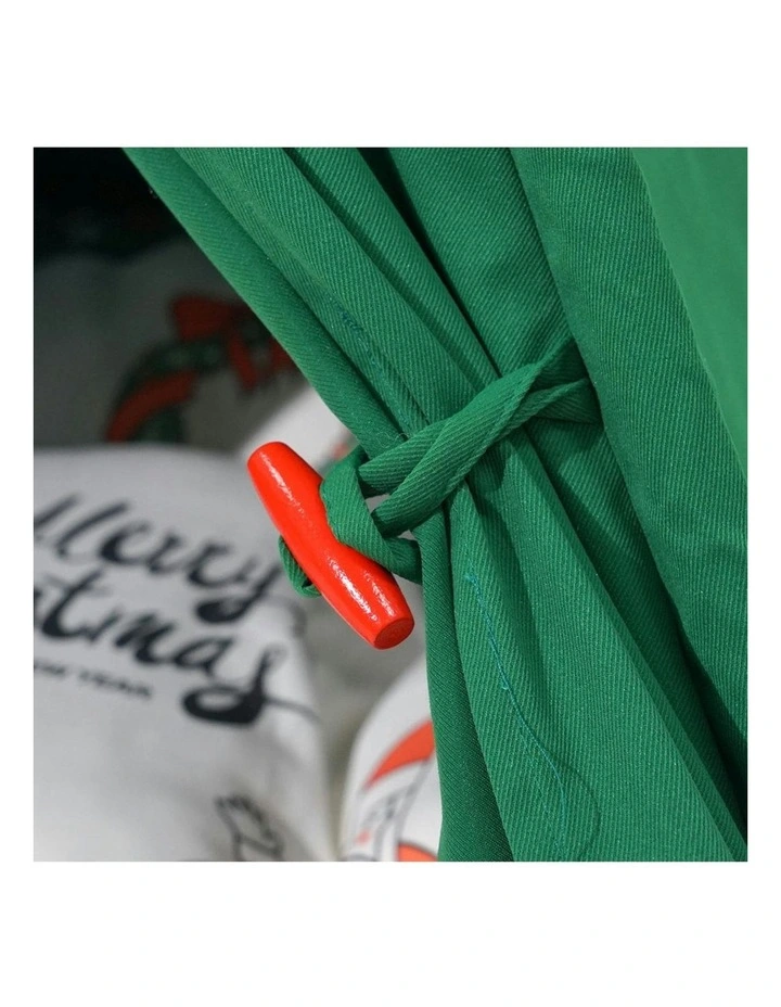 Pet Tent House Pet Teepee Dog Cat Tent Bed Washable Portable Indoor in Green image 5