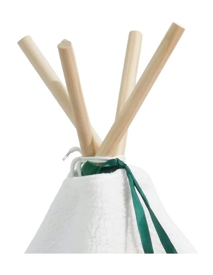 House Pet Teepee Dog Cat Tent Bed Washable Portable Indoor Tent in Green image 4