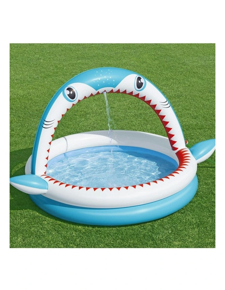 Sharktastic Sprinkler Play Pool 1.63m x 1.27m x 92cm image 2