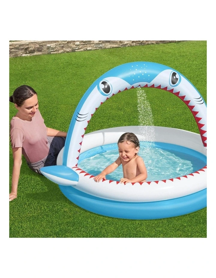 Sharktastic Sprinkler Play Pool 1.63m x 1.27m x 92cm image 3