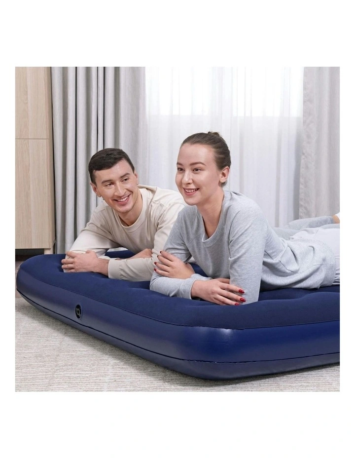 Air Mattress Queen 2.03m x 1.52m x 22cm in Blue image 2