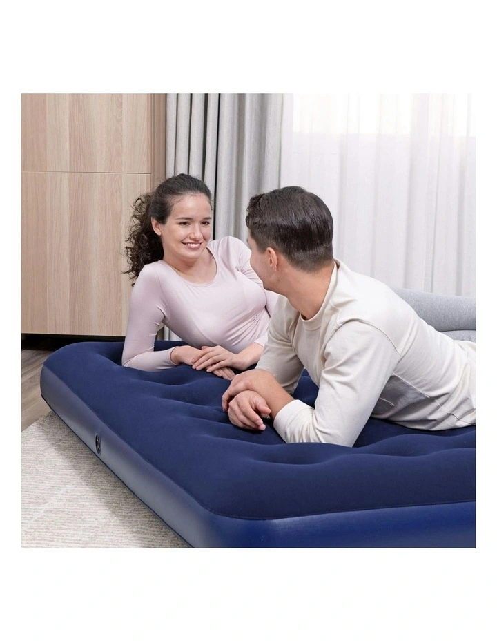 Air Mattress King 2.03m x 1.83m x 22cmin Blue image 2