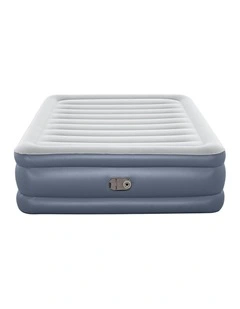 Tritech Air Mattress Queen Built-in AC Pump 203 x 152 x 51cm in Blue