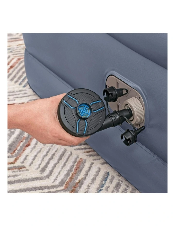 Tritech Air Mattress Queen Built-in AC Pump 203 x 152 x 51cm in Blue image 6