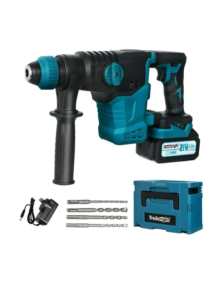 21V Cordless Rotary Hammer Drill SDS Plus Concrete Impact Drill Tool in Multi image 1