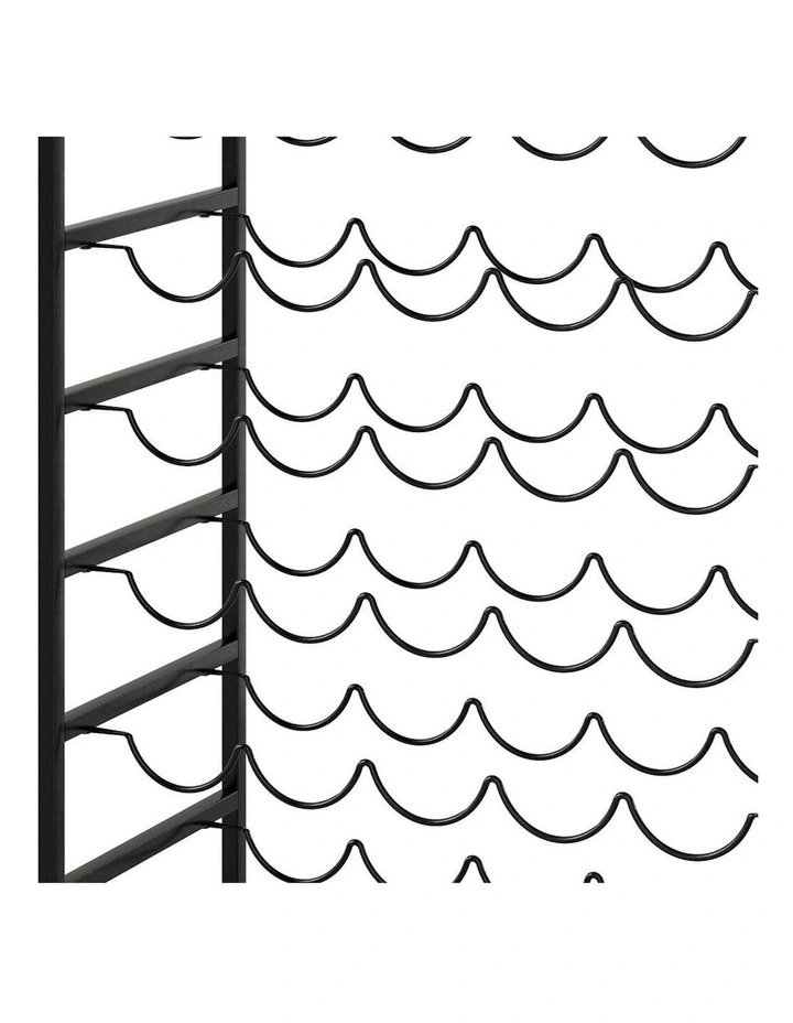 30 Bottles Free Standing Floor Wooden Top 6 Tiers Wine Rack in Multi image 5