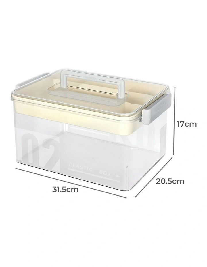 Large Capacity Two Layer Medicine Case Household Medical Storage Box in Multi image 3